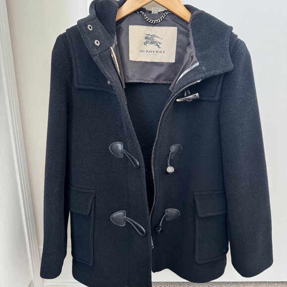 Burberry London Wool Coat - Black - Picture 1 of 5